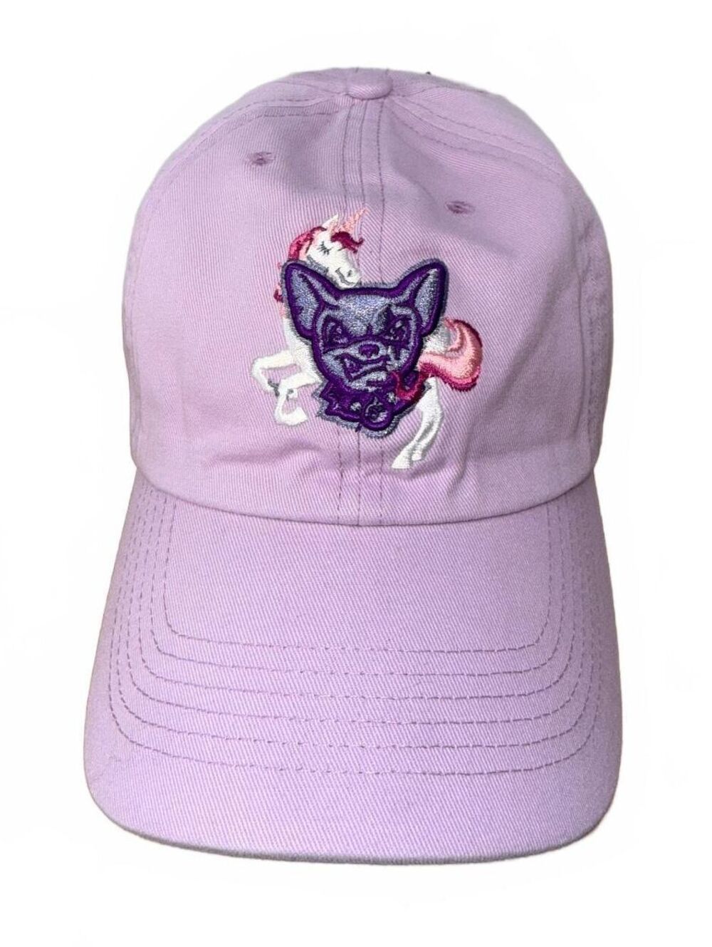 '47 Brand Lavender Baseball Cap with Unicorn and Dog Embroidery